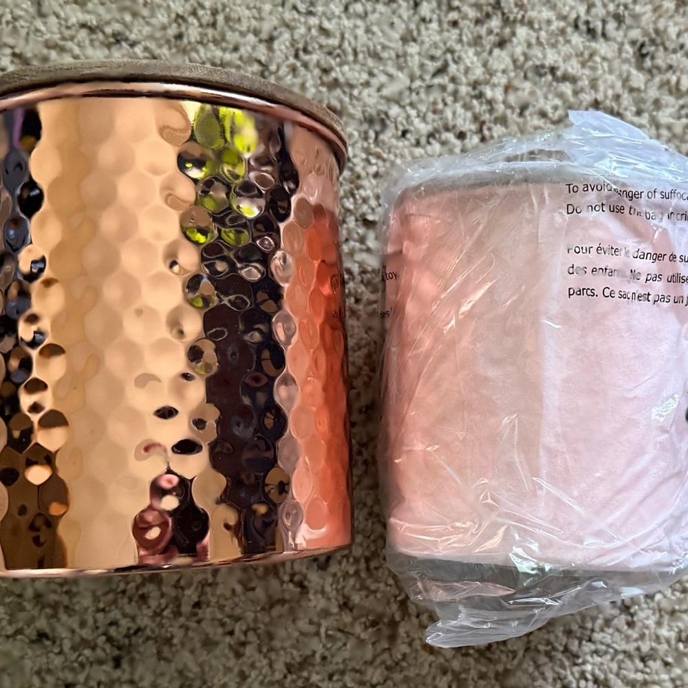 Uncommon James Orange canisters with Textured Accents
